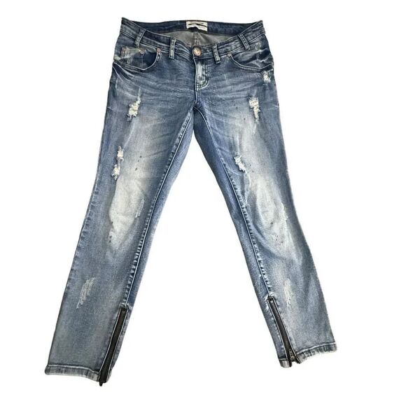 One x one teaspoon high waist freebird II skinny jeans distressed size 27 - Picture 1 of 11